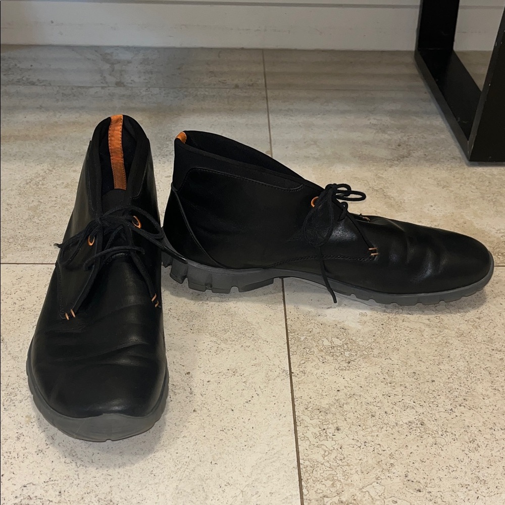 Rockport Truwalk Black Leather Chukka Boots Sz 11